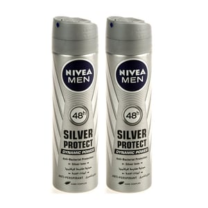 Nivea Men Deodorant Silver Protect 150ml x 2pcs