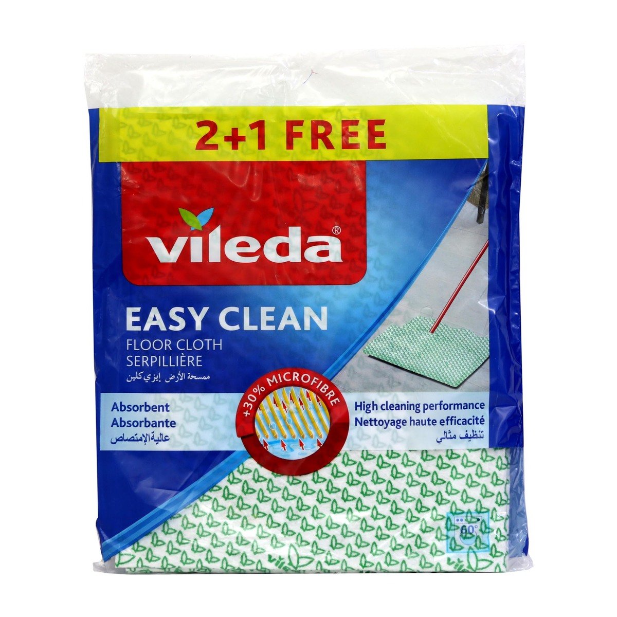 فيليدا قطعة قماش لتنظيف الأرضيات 2 + 1