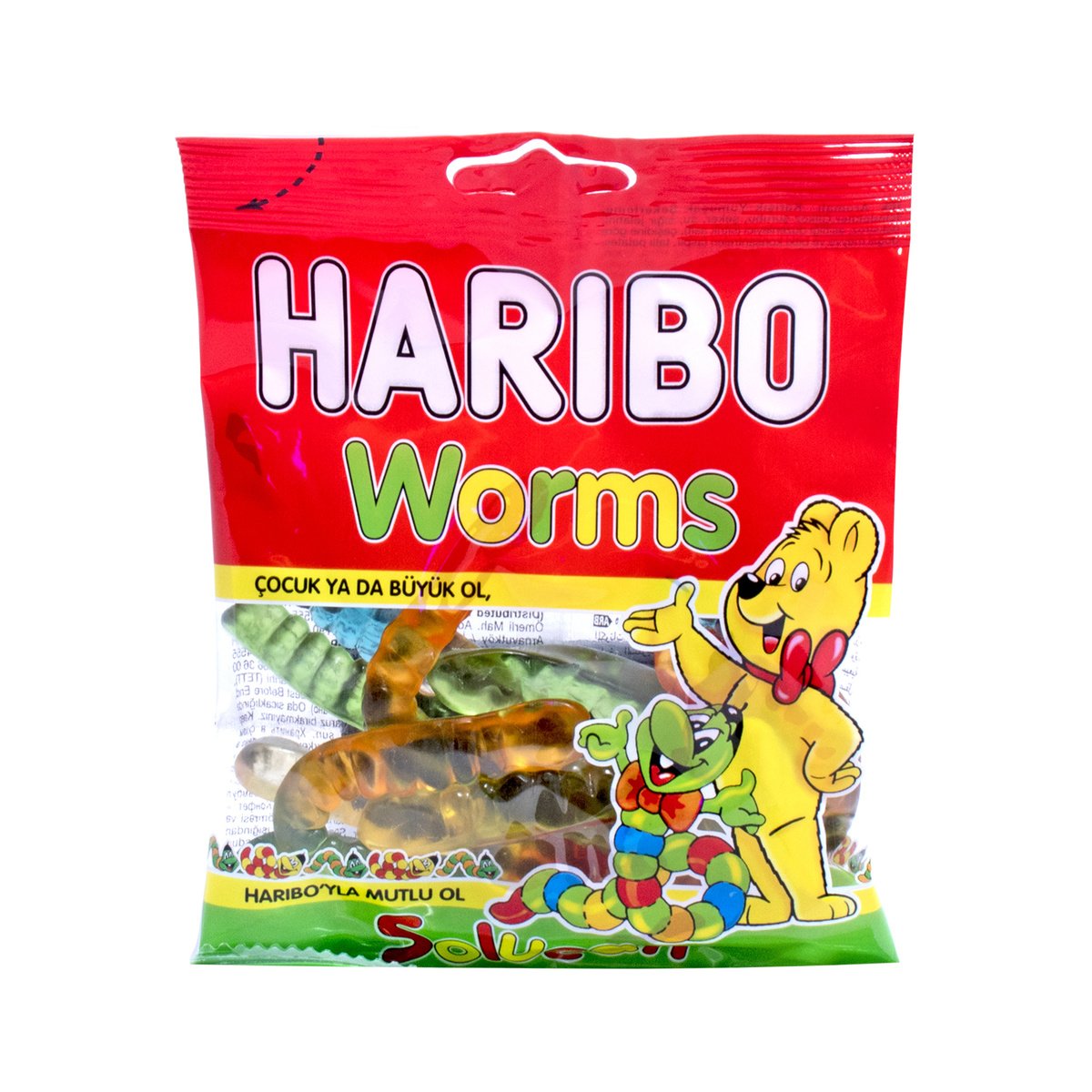 Haribo Worms Jelly Candy 80g