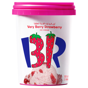Buy Baskin Robbins Very Berry Strawberry Ice Cream 500 ml Online at Best Price | Ice Cream Take Home | Lulu KSA in Saudi Arabia