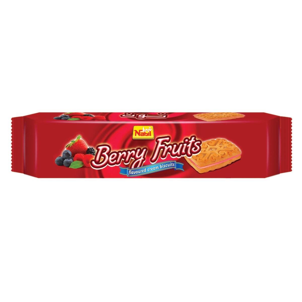 Nabil Berry Fruits Flavoured Cream Biscuits 82g