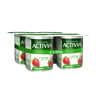 Activia Stirred Yoghurt Full Fat Strawberry 4 x 120 g