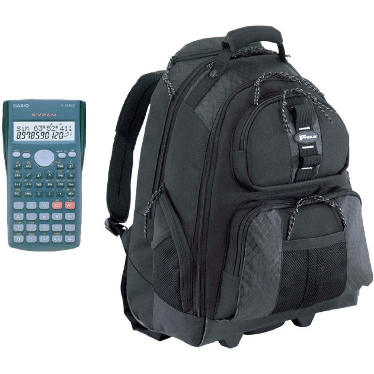 Targus Sport  Rolling Backpack 15.6 inch +  Casio Calculator