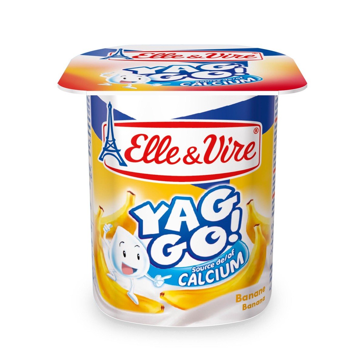 Elle & Vire Yaggo Yogurt Banana 125 g