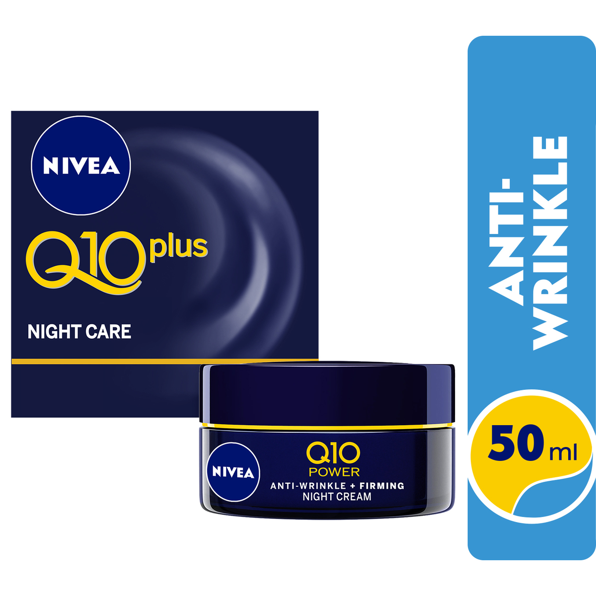 Nivea Anti Wrinkle Night Care Q10 Plus 50 ml