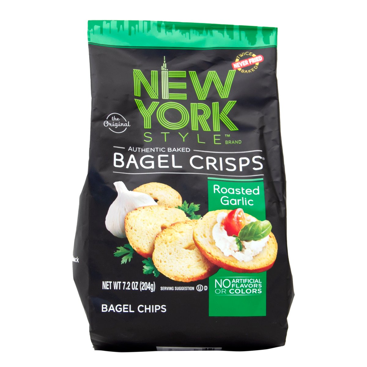 New York Bagel Crisps Roasted Garlic 204 g