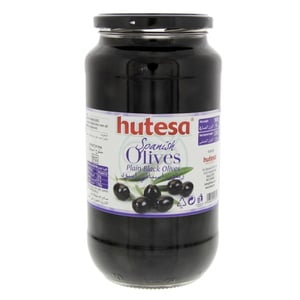 Hutesa Spanish Plain Black Olives 550 g