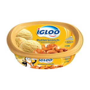 Buy Igloo Butterscotch Ice Cream 2 Litres Online at Best Price | Ice Cream Take Home | Lulu UAE in Kuwait