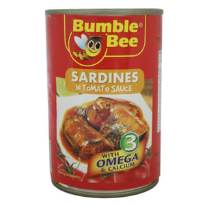 Bumblee Bee Sardines In Tomato Sauce 425g