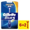 Gillette Blue3 Men’s Disposable Razors 6pcs + 2