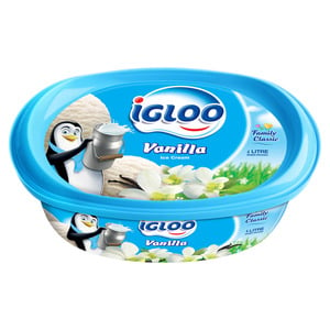 Buy Igloo Vanilla Ice Cream 4 Litres Online at Best Price | Ice Cream Take Home | Lulu KSA in UAE