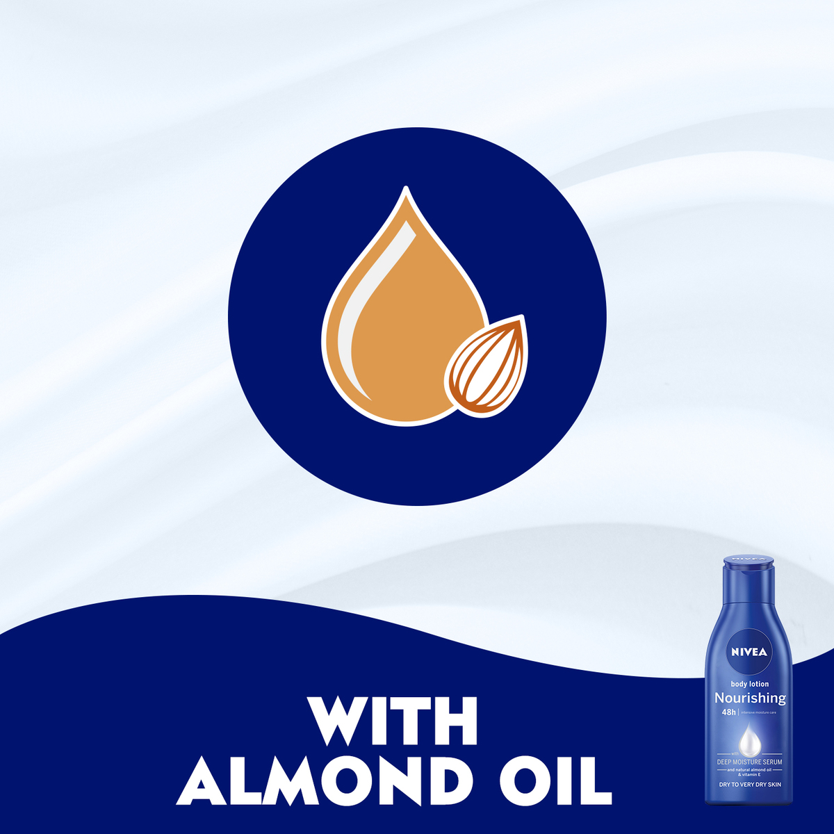 Nivea Body Lotion Nourishing Almond Oil 125ml