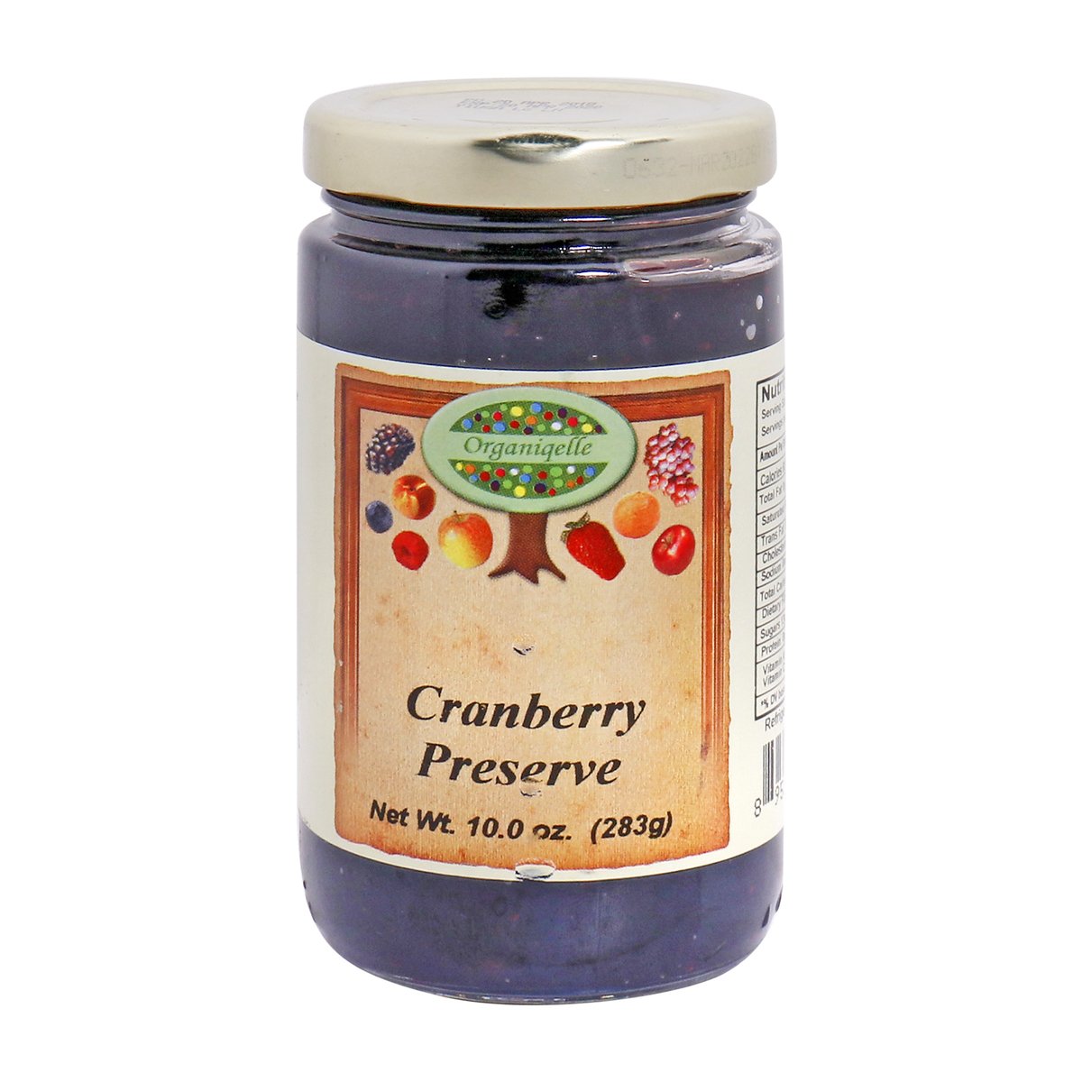 Organiqelle Preserve Natural Cranberry 283 g