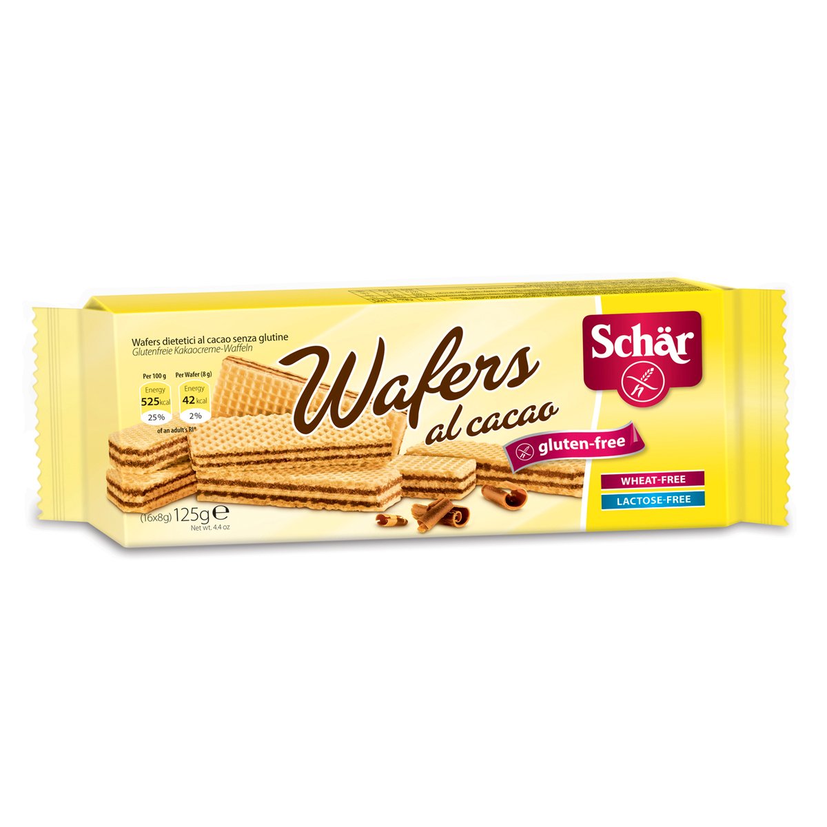 Schar Gluten Free Cocoa Wafers 125g