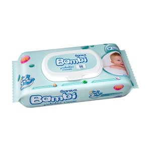Sanita Bambi Baby Wipes Protective Cream 56pcs