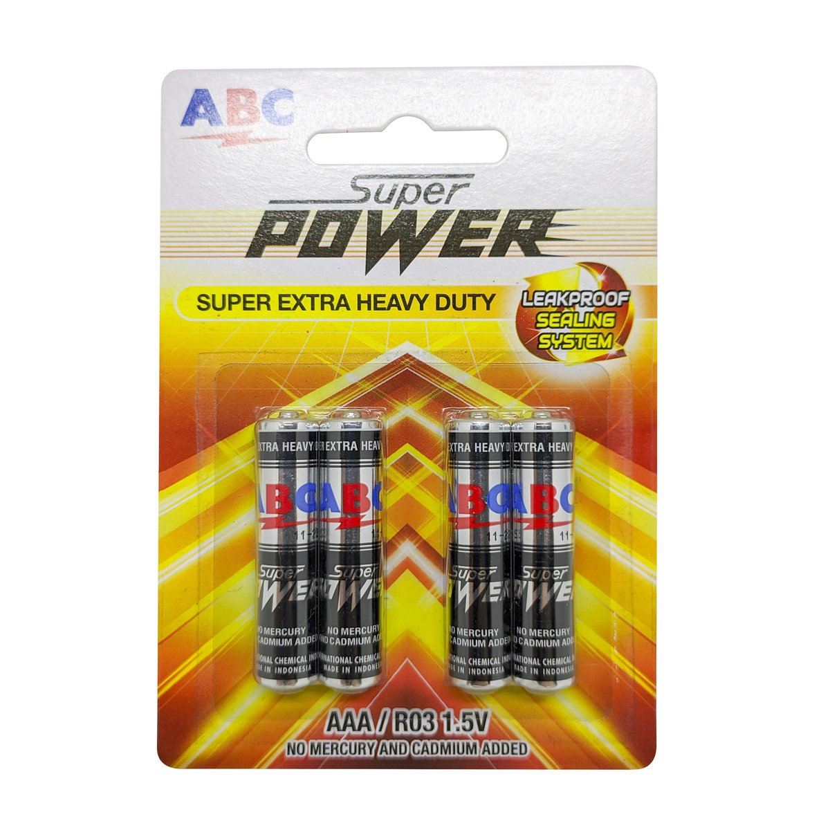 ABC Battery Super Power AAA 4 R03