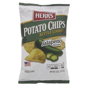 Herr's Potato Chips Kettle Cooked Jalapeno Flavored 170.1 g