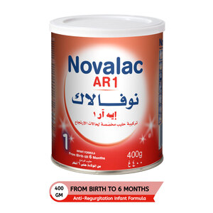 Novalac AR1 Anti-Regurgitation Infant Milk Formula From 0-6 Months 400 g