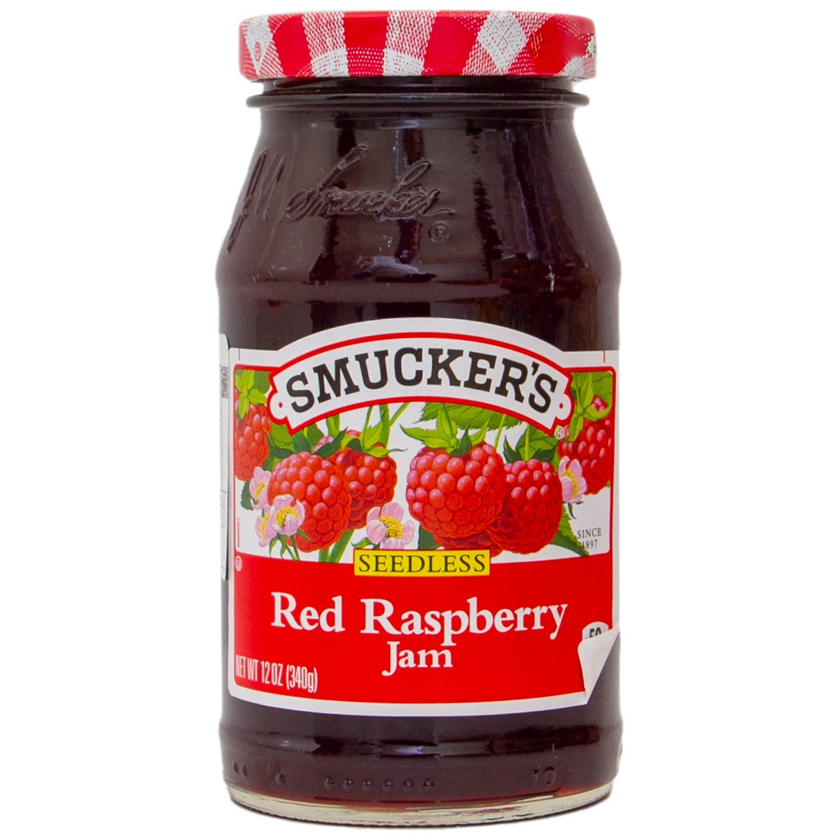Smucker's Jam Seedless Red Raspberry 340g