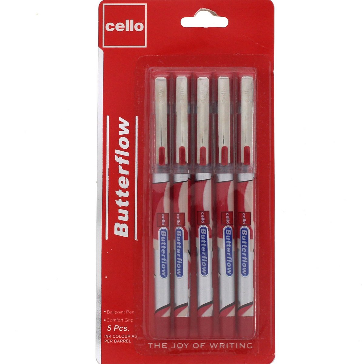 Cello Ball Pen Butterflow Red 5's