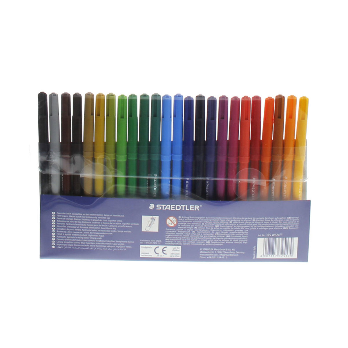 إكسيل ستدلر أقلام فايبر ملونة WP24