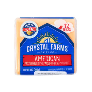 Crystal Farms Singles American Cheese 226g