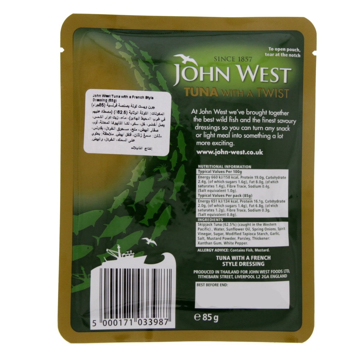 John West Tuna With A French Style Dressing 85 g
