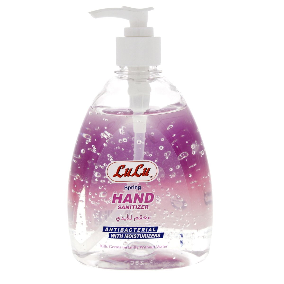 LuLu Spring Hand Sanitizer Antibacterial With Moisturizers 600ml