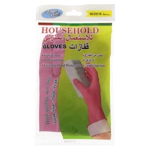 Home Mate House Hold Gloves Medium 1pc