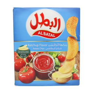 Buy Al Batal Ketchup Flavor Potato Chips 12 x 23 g Online at Best Price | Potato Bags | Lulu KSA in Saudi Arabia