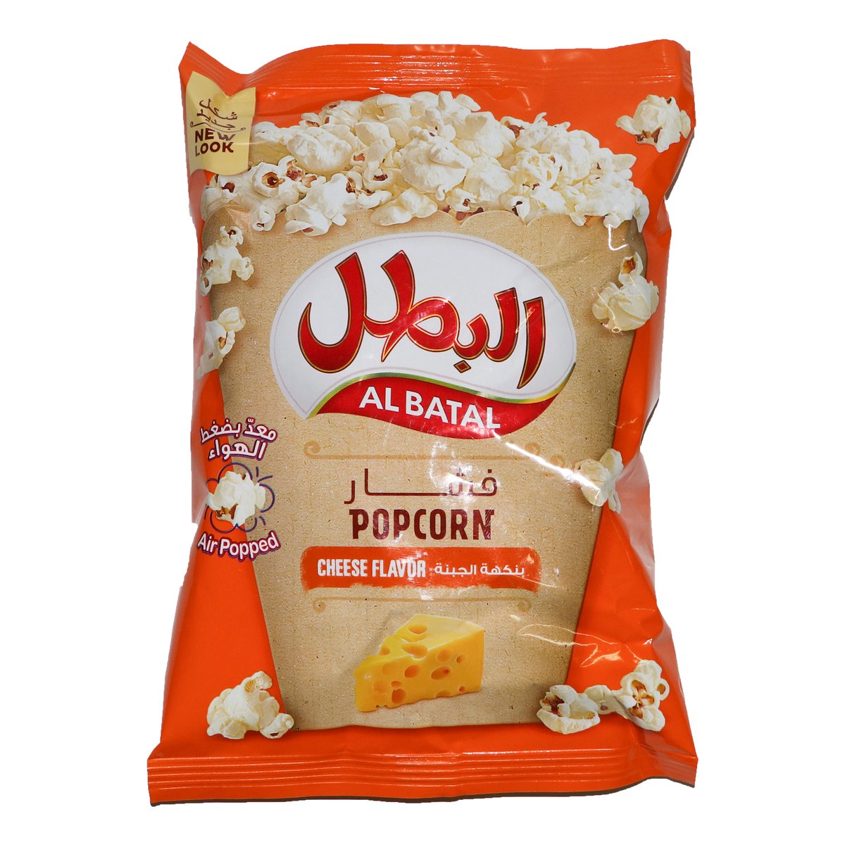 اشتري قم بشراء Al Batal Pop Corn Cheese Flavor 23 g Online at Best Price من الموقع - من لولو هايبر ماركت Pop Corn في السعودية
