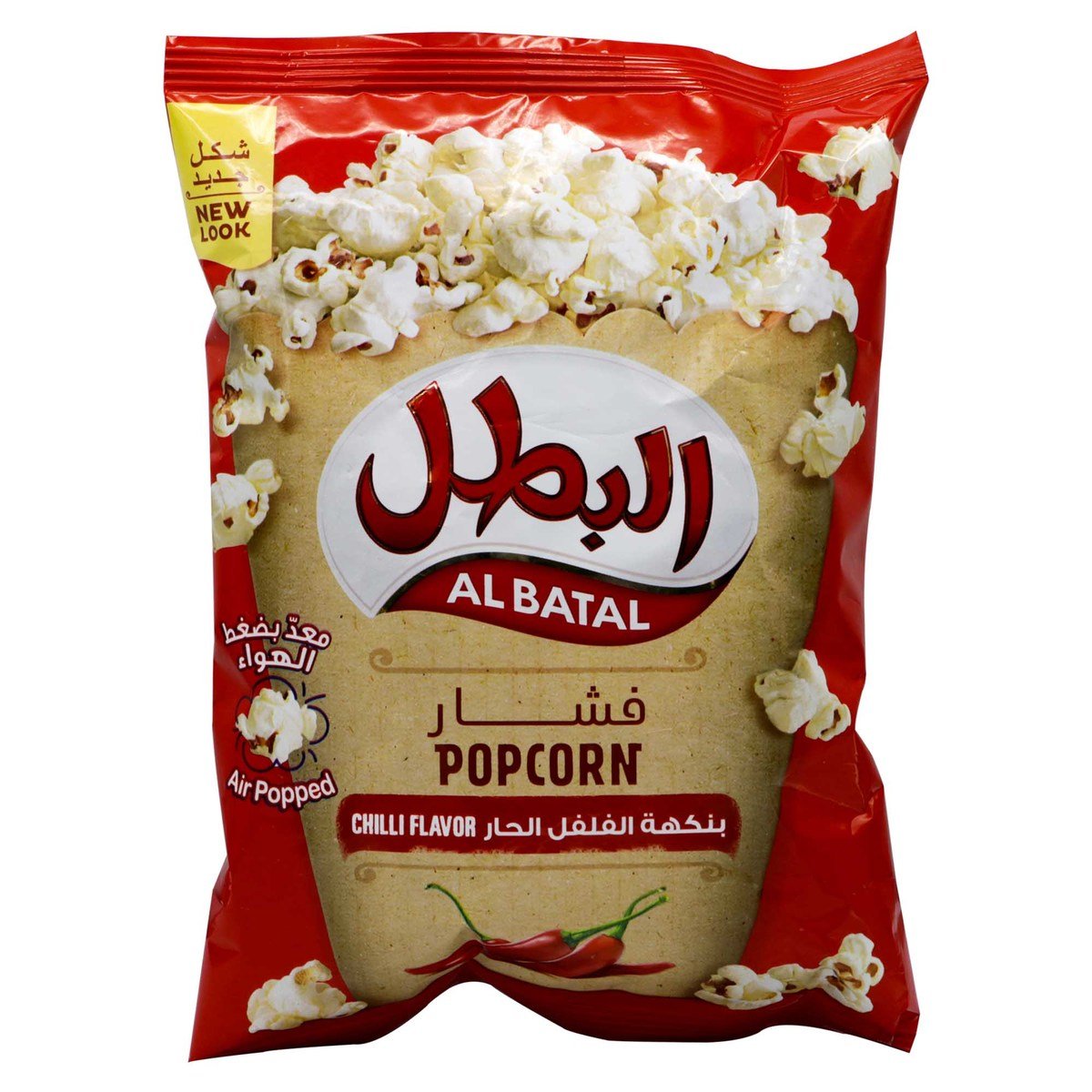 اشتري قم بشراء Al Batal Pop Corn Chilli Flavor 23 g Online at Best Price من الموقع - من لولو هايبر ماركت Pop Corn في السعودية