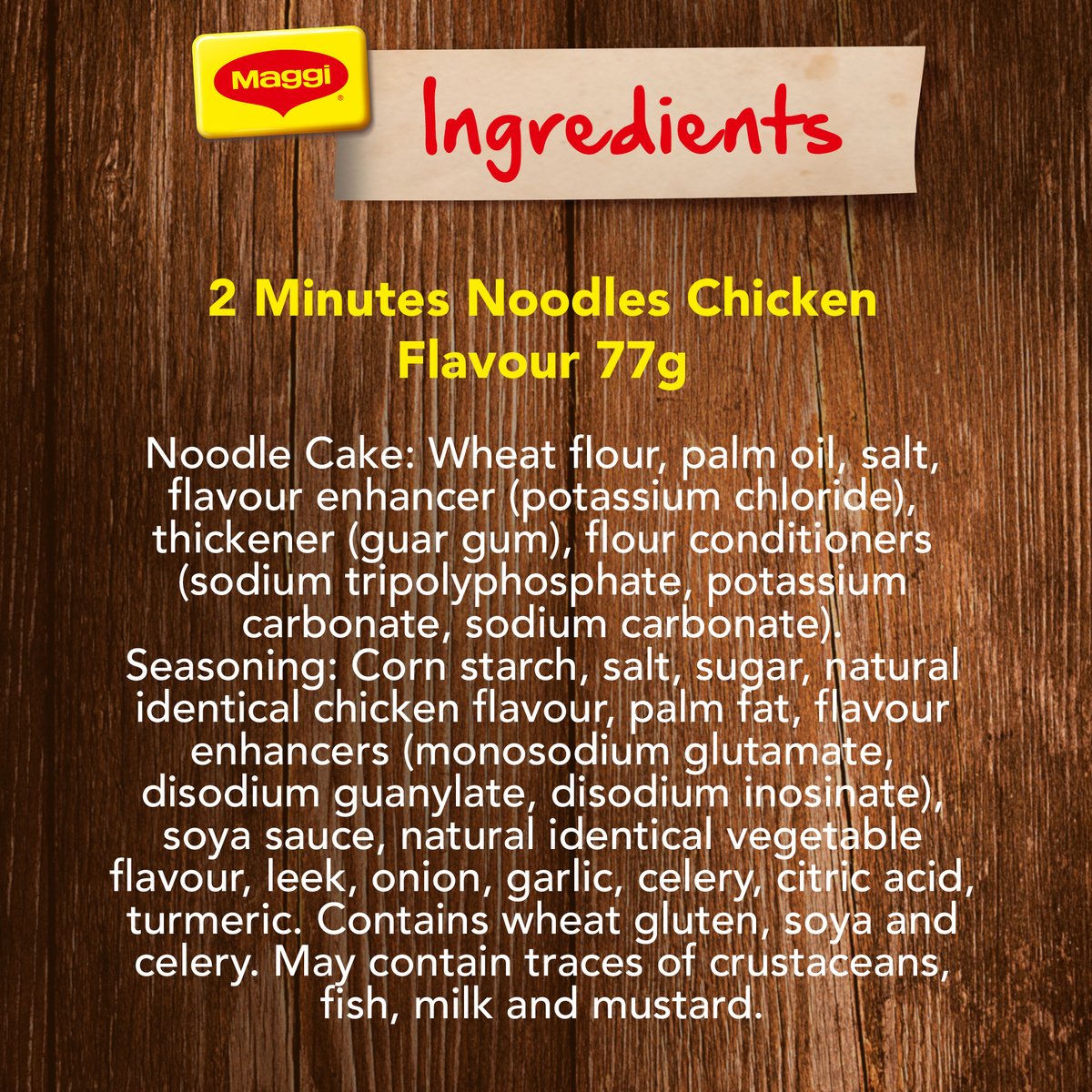 Maggi 2 Minutes Chicken Instant Noodles 5 x 77 g