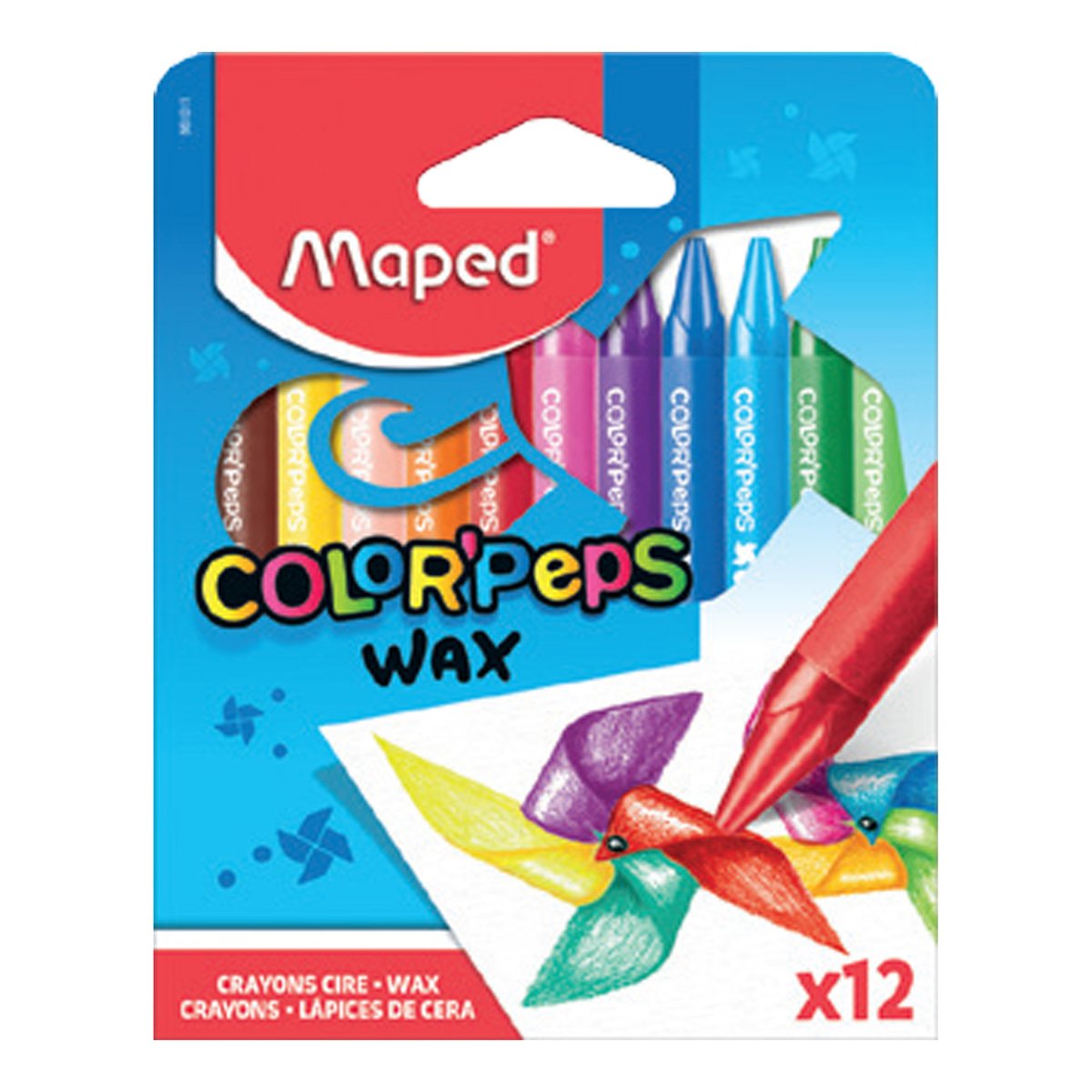 Maped Color'Peps Star Wax Crayons 12pcs