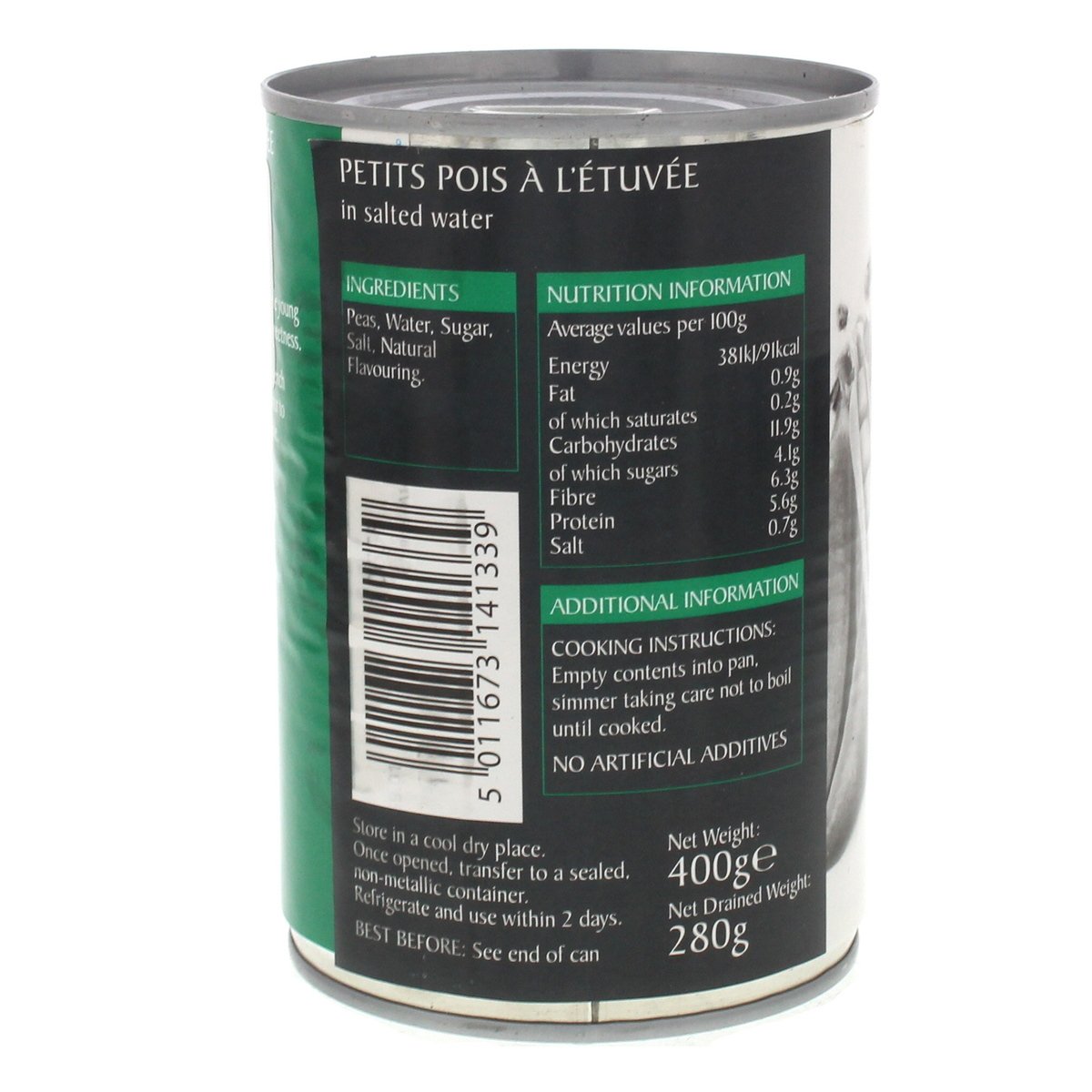 Epicure Petits Pois A L'Etuvee In Salted Water 400 g