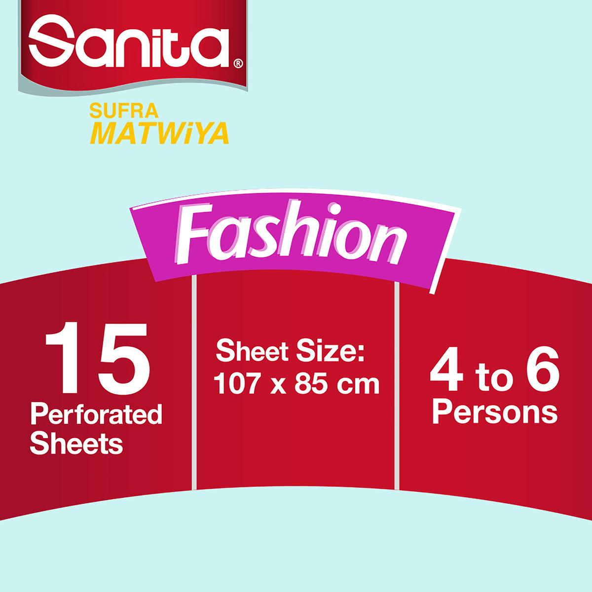 Sanita Sufra Matwiya Table Cover Fashion Small Size 107 x 85cm 15pcs