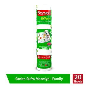 Sanita Table Covers Sufra Matwiya Family Size 120 x 150cm 20pcs