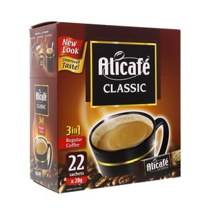 Alicafe Classic 3in1 Regular Coffee 22 x 20 g