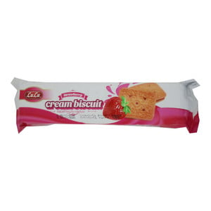 Lulu Cream Biscuit Strawberry 90g