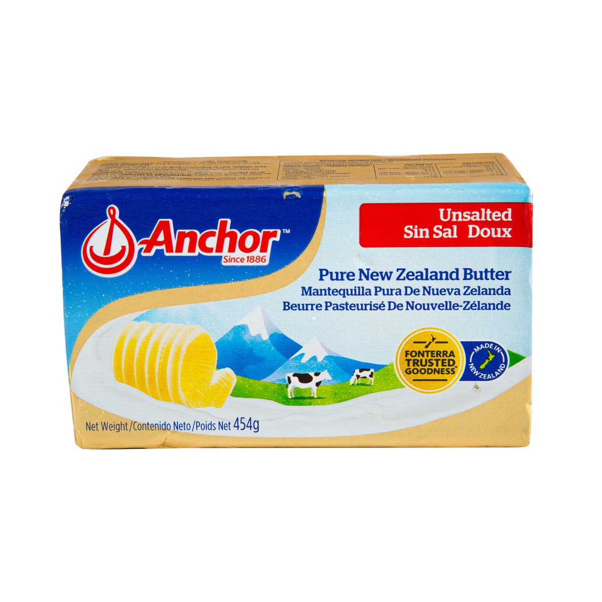 Anchor Butter Unsalted 454 g