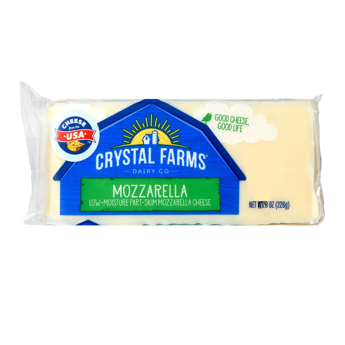 Crystal Farms Mozzarella Cheese 226 g