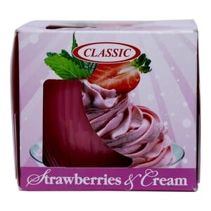 Classic Candle Strawberries & Cream 4oz