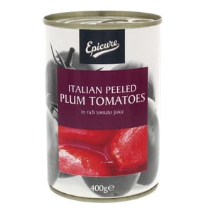 Buy Epicure Italian Peeled Plum Tomatoes In Juice 400 g Online at Best Price | Cand Tomatoes&Puree | Lulu Kuwait in Kuwait