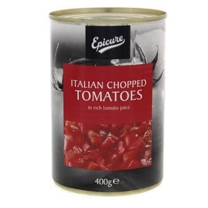 Buy Epicure Italian Chopped Tomatoes In Rich Tomato Juice 400 g Online at Best Price | Cand Tomatoes&Puree | Lulu UAE in Kuwait
