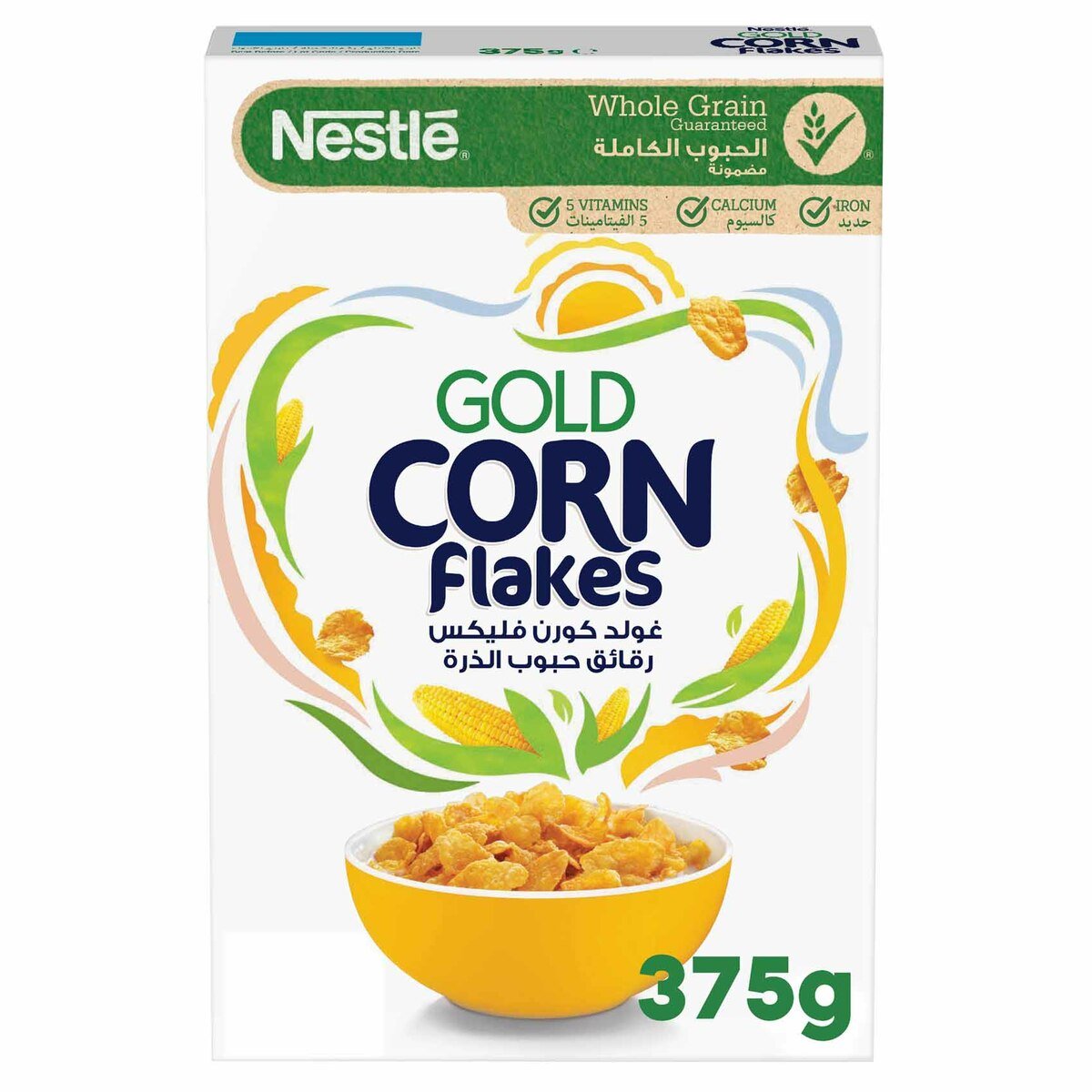 Nestle Gold Corn Flakes Breakfast Cereal 375 g