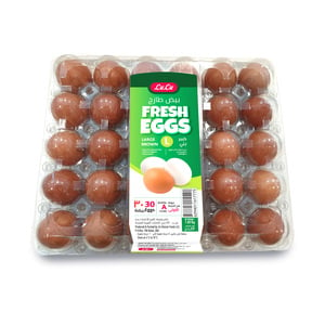 LuLu Brown Fresh Eggs Large 30 pcs