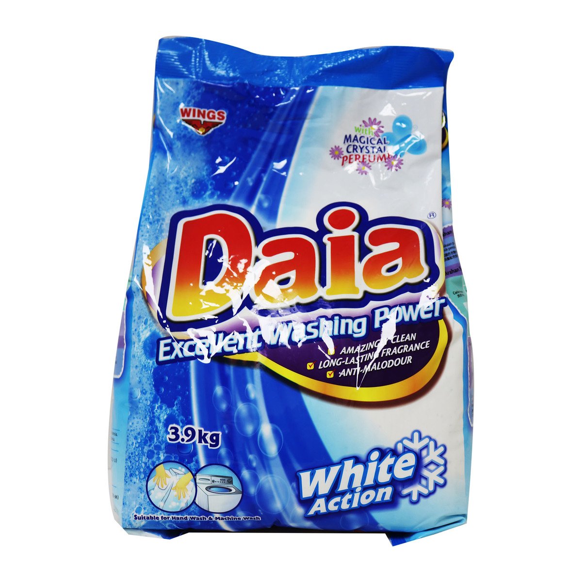 Daia White Detergent Powder Pouch 3.8kg