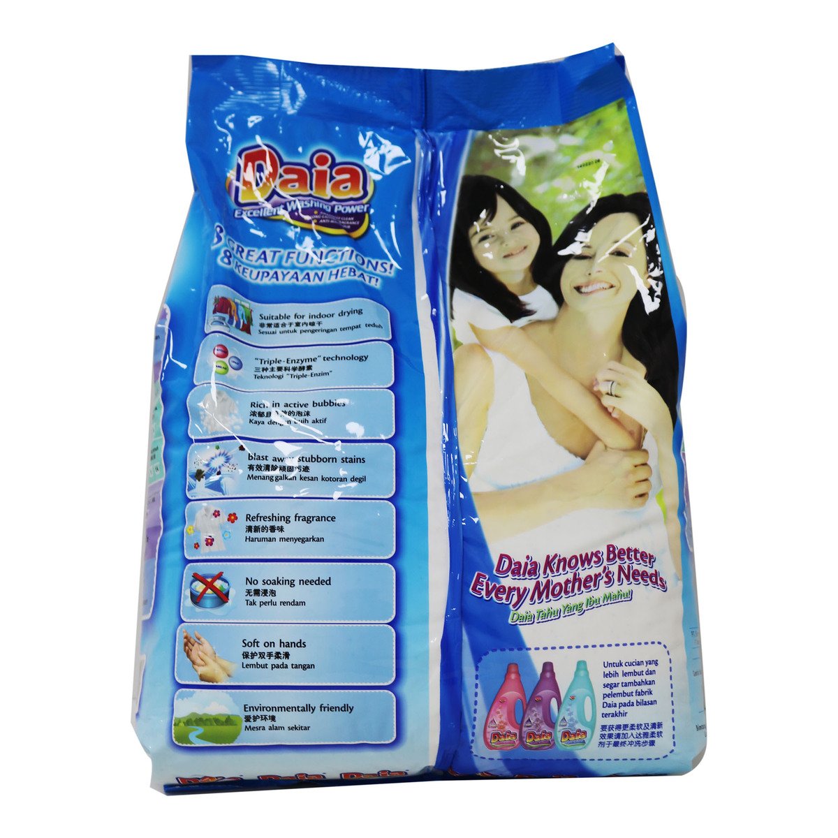 Daia White Detergent Powder Pouch 3.8kg