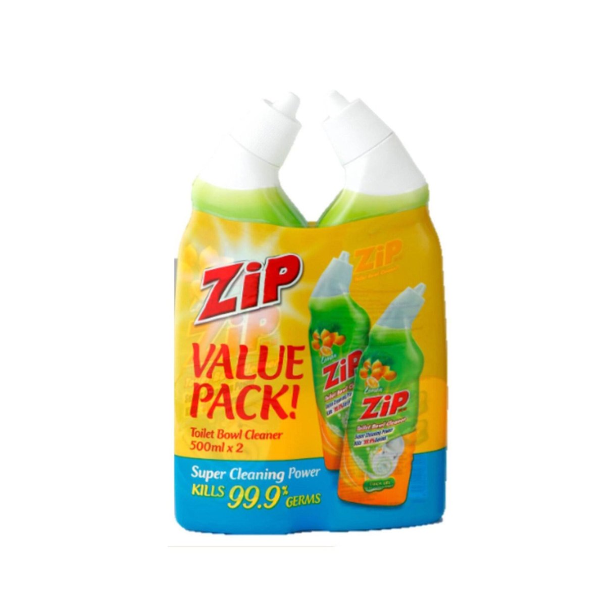 Zip Toilet Bowl Lemon Flavoured Twin Pack 500ml
