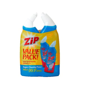 Zip Toilet Bowl Floral Twin Pack 500ml
